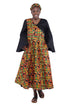 African long wrap dress with pockets and matching headwrap

Afrocentric cotton wrap dress with tribal print

African attire for women – ankara wrap dress

African dresses for women
