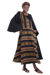 African long wrap dress with pockets and matching headwrap

Afrocentric cotton wrap dress with tribal print

African attire for women – ankara wrap dress

African dresses for women