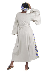 African long wrap dress with pockets and matching headwrap

Afrocentric cotton wrap dress with tribal print

African attire for women – ankara wrap dress

African dresses for women