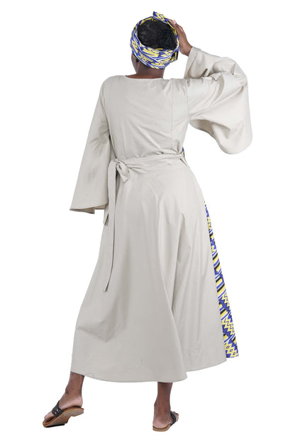 African long wrap dress with pockets and matching headwrap

Afrocentric cotton wrap dress with tribal print

African attire for women – ankara wrap dress

African dresses for women