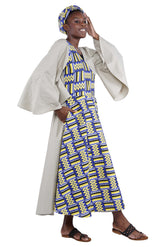 African long wrap dress with pockets and matching headwrap

Afrocentric cotton wrap dress with tribal print

African attire for women – ankara wrap dress

African dresses for women