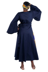 African long wrap dress with pockets and matching headwrap

Afrocentric cotton wrap dress with tribal print

African attire for women – ankara wrap dress

African dresses for women