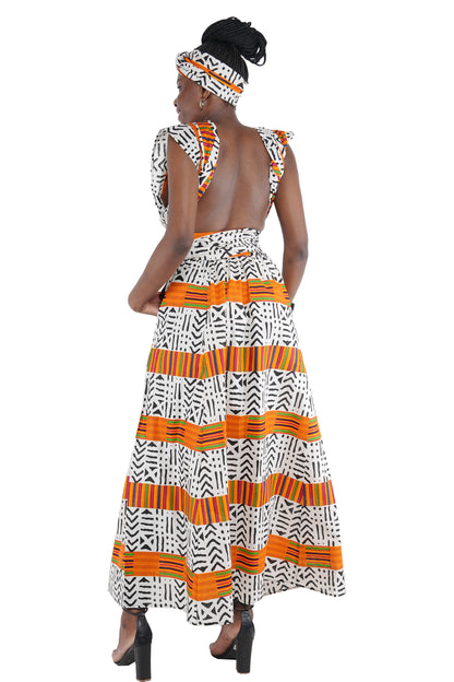 African Print Maxi Infinity Dress