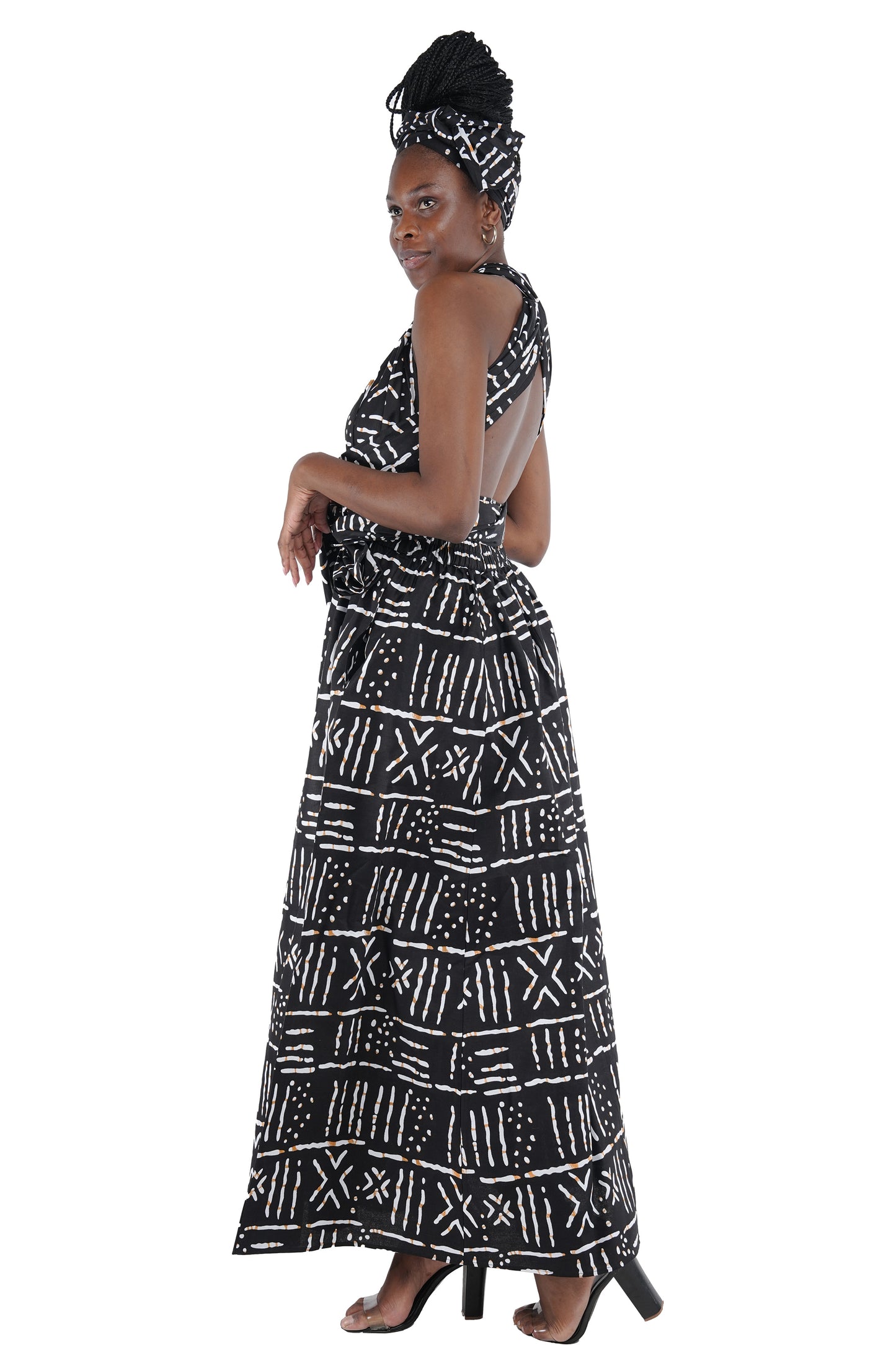 African Print Maxi Infinity Dress