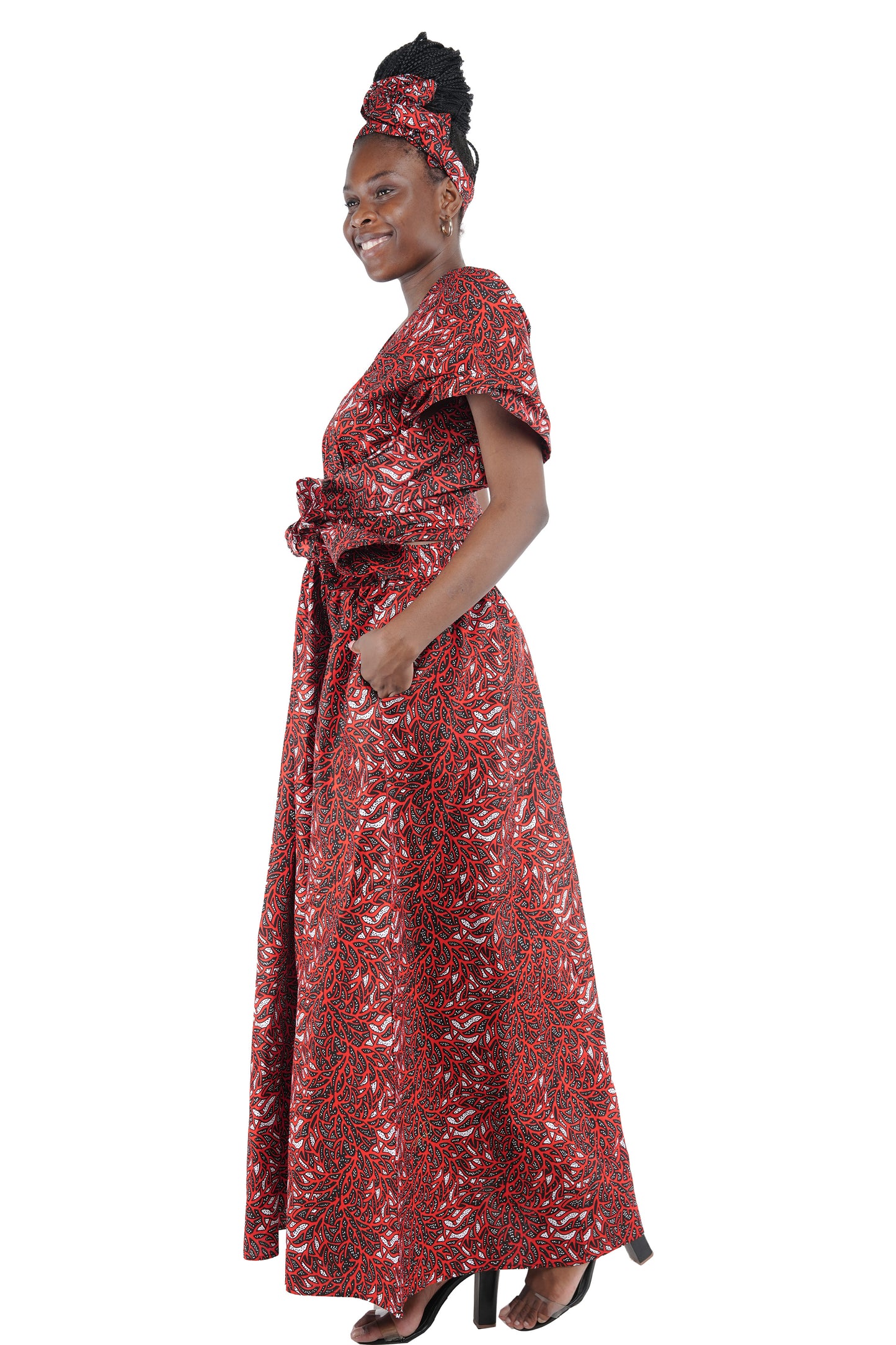 African Print Maxi Infinity Dress