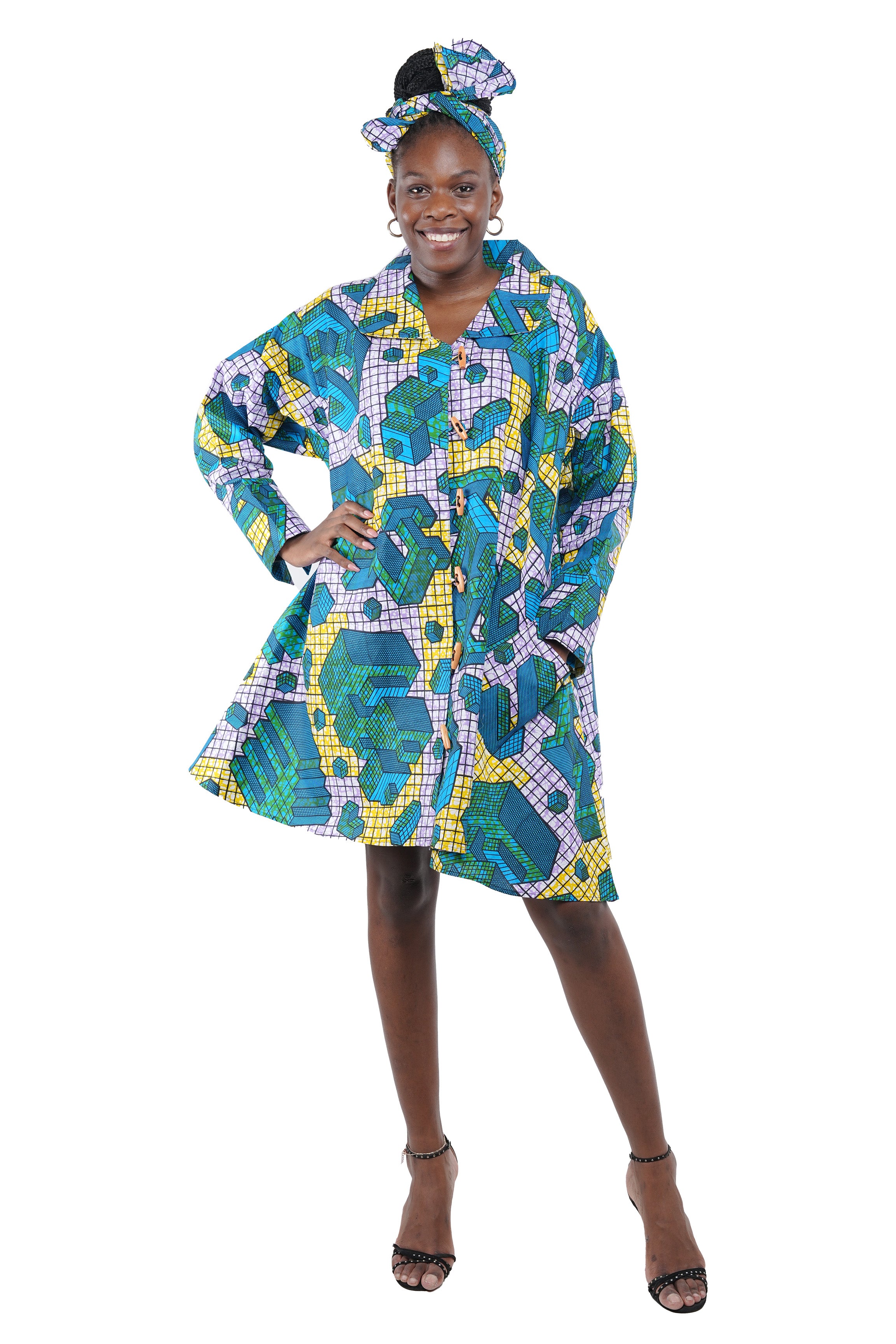 Toggle Button Ladies Dress
