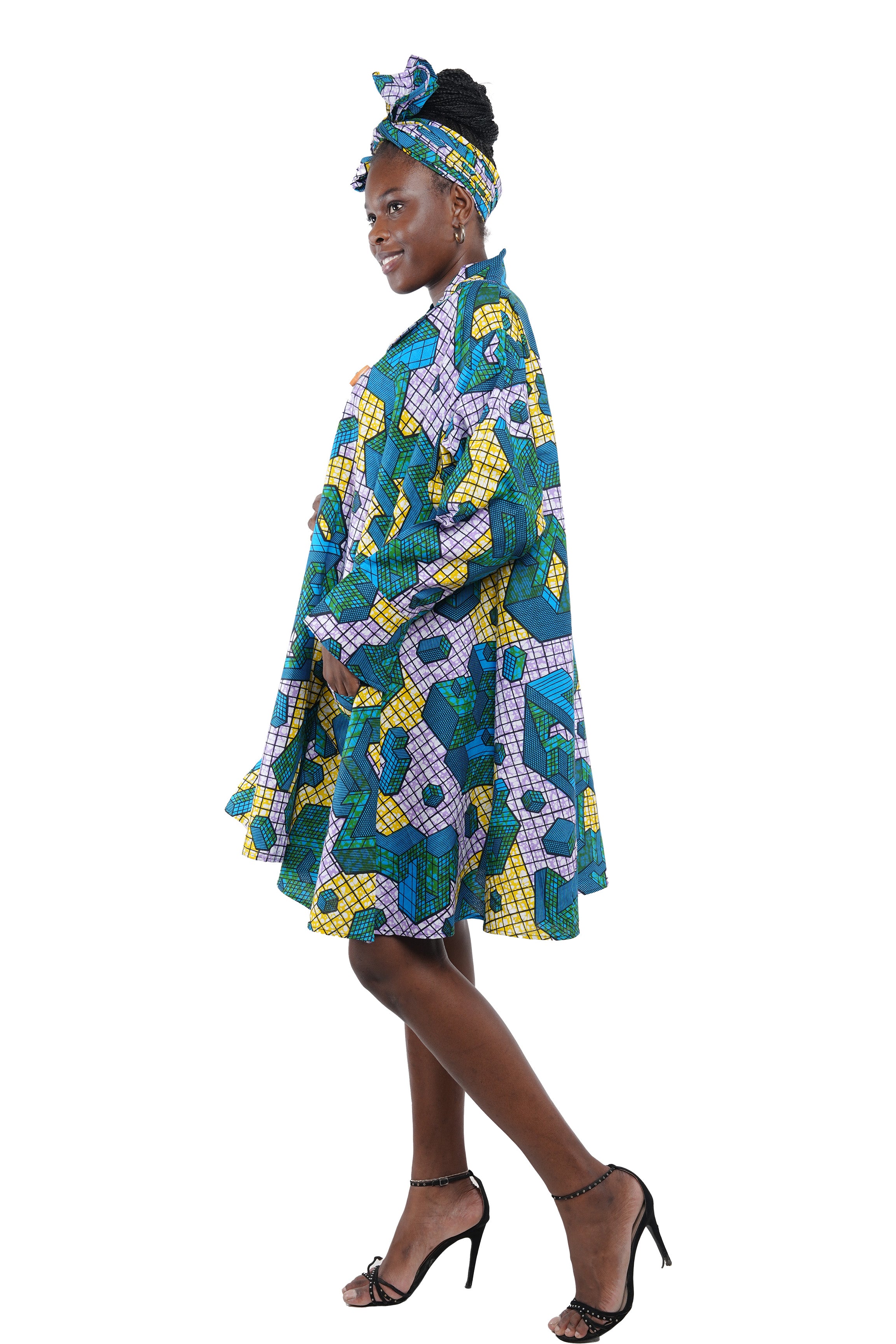 Toggle Button Ladies Dress