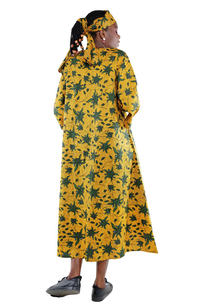 Ankara Long Umbrella Dress | One Size &amp; Plus Size