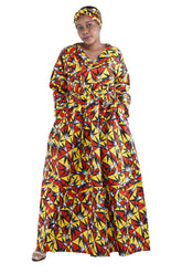 African long maxi dress with headwrap and back zipper

Cotton floor-length African dress with pockets

Afrocentric one-size maxi dress in 100% cotton

African dresses for women