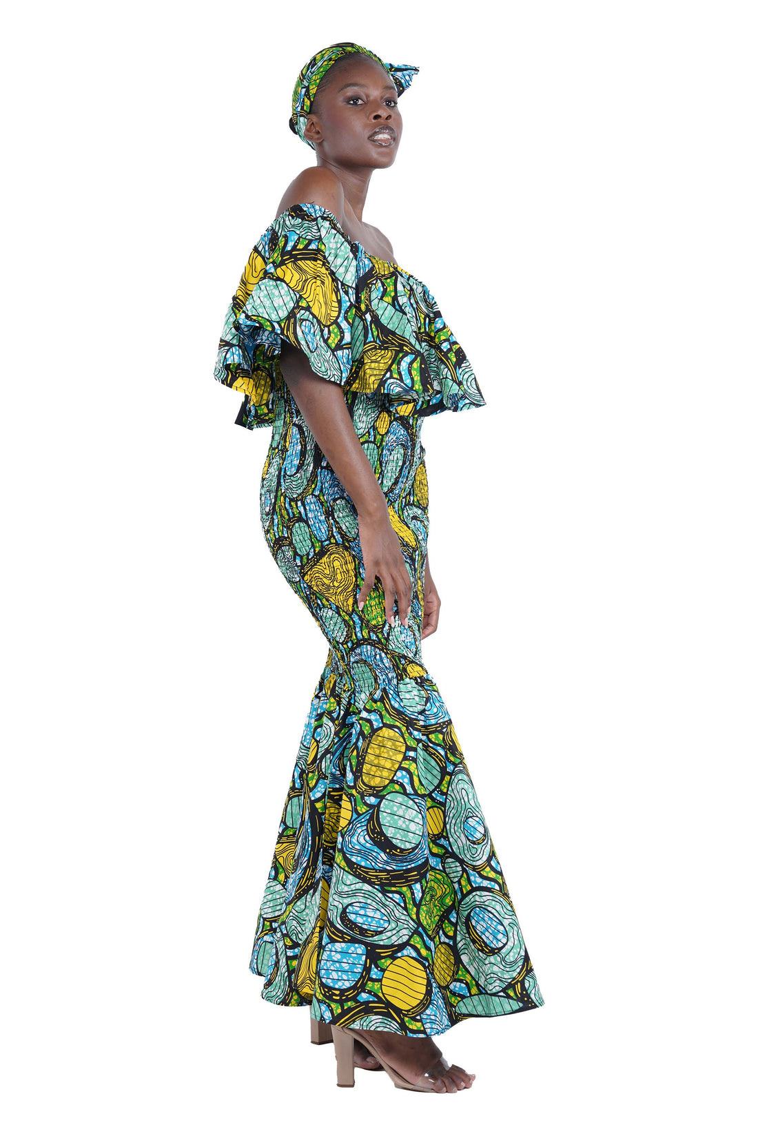 Ankara Long Smoked Mermaid/Fish Tail Dress