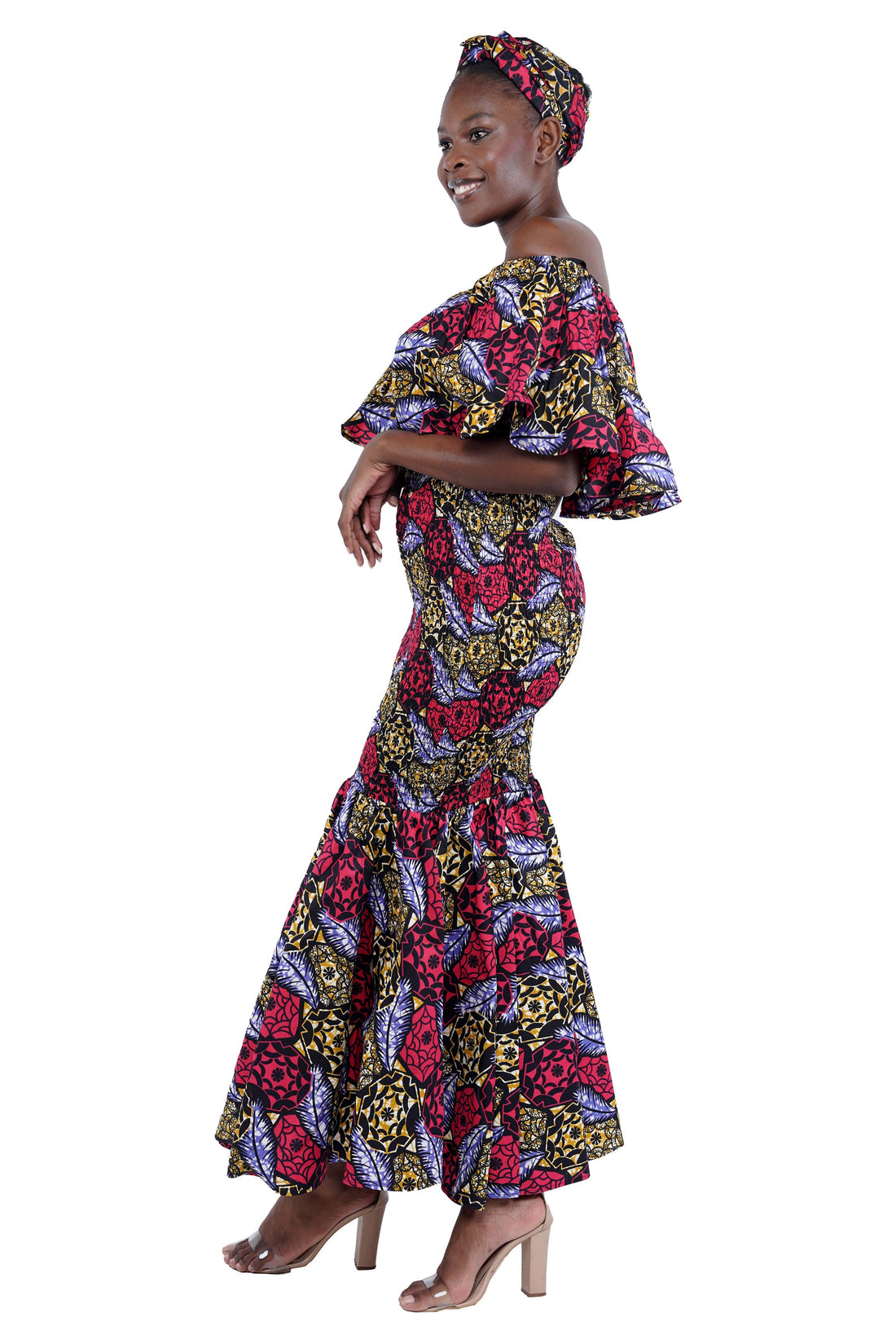 Ankara Long Smoked Mermaid/Fish Tail Dress