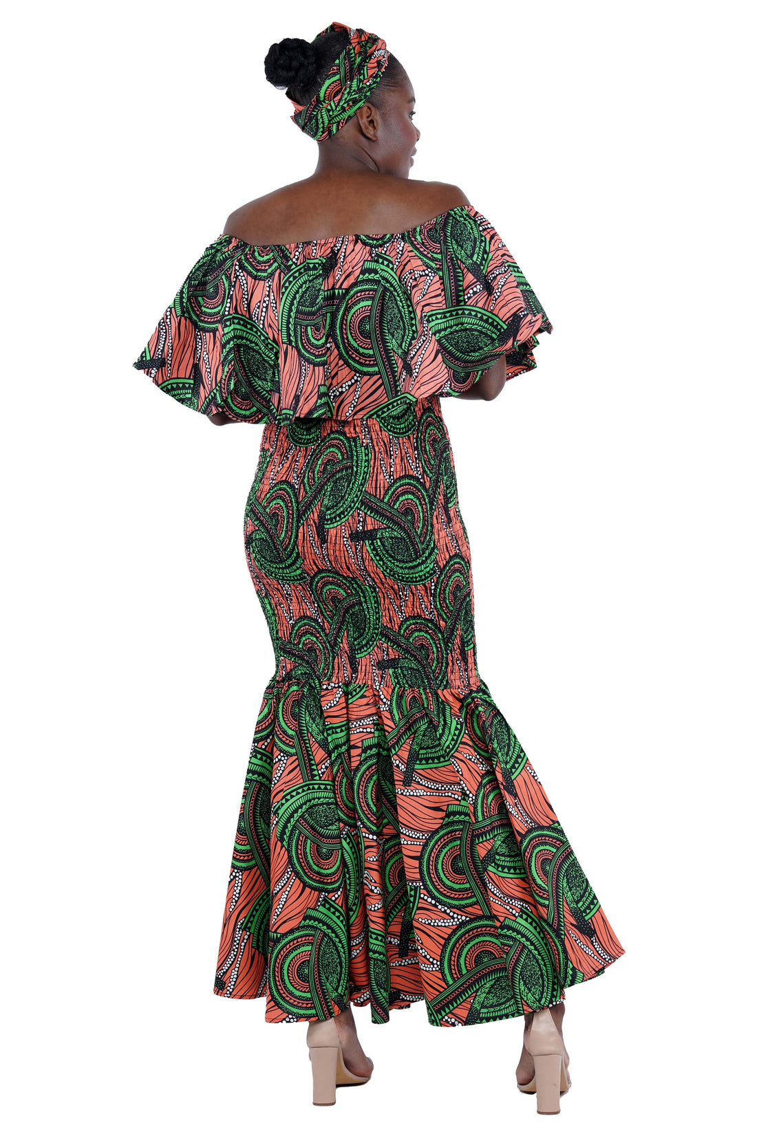 Ankara Long Smoked Mermaid/Fish Tail Dress