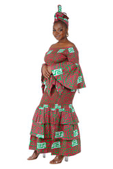 Smocked cotton top with zig zag hem