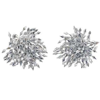 High-End Beaded Crystal Flower Earrings
