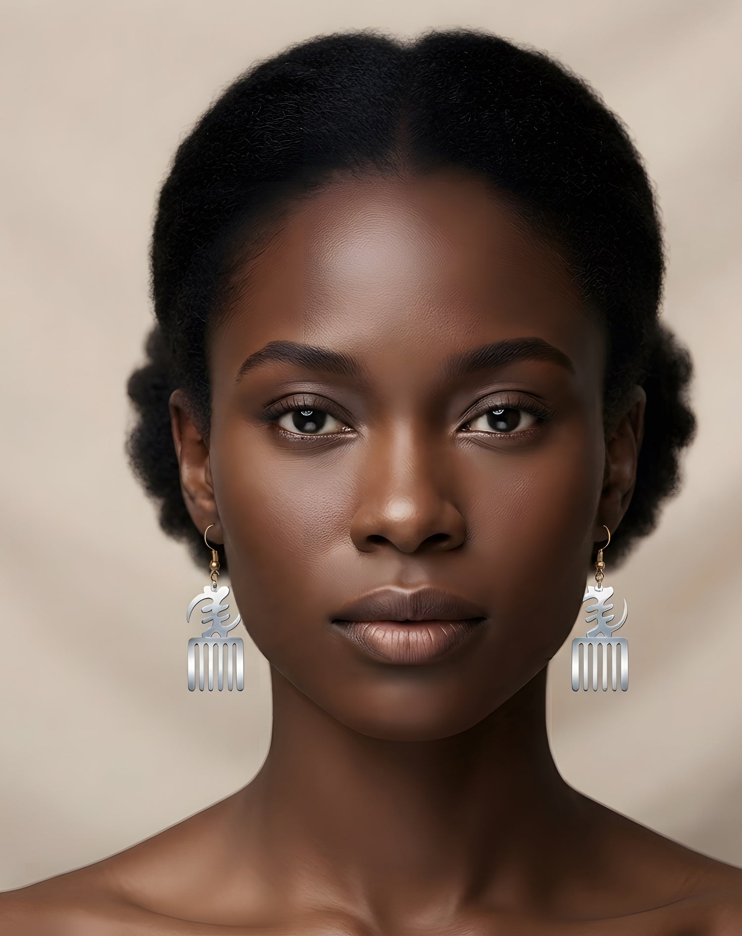 Gye Nyame Duane Adinkra Symbol Earrings