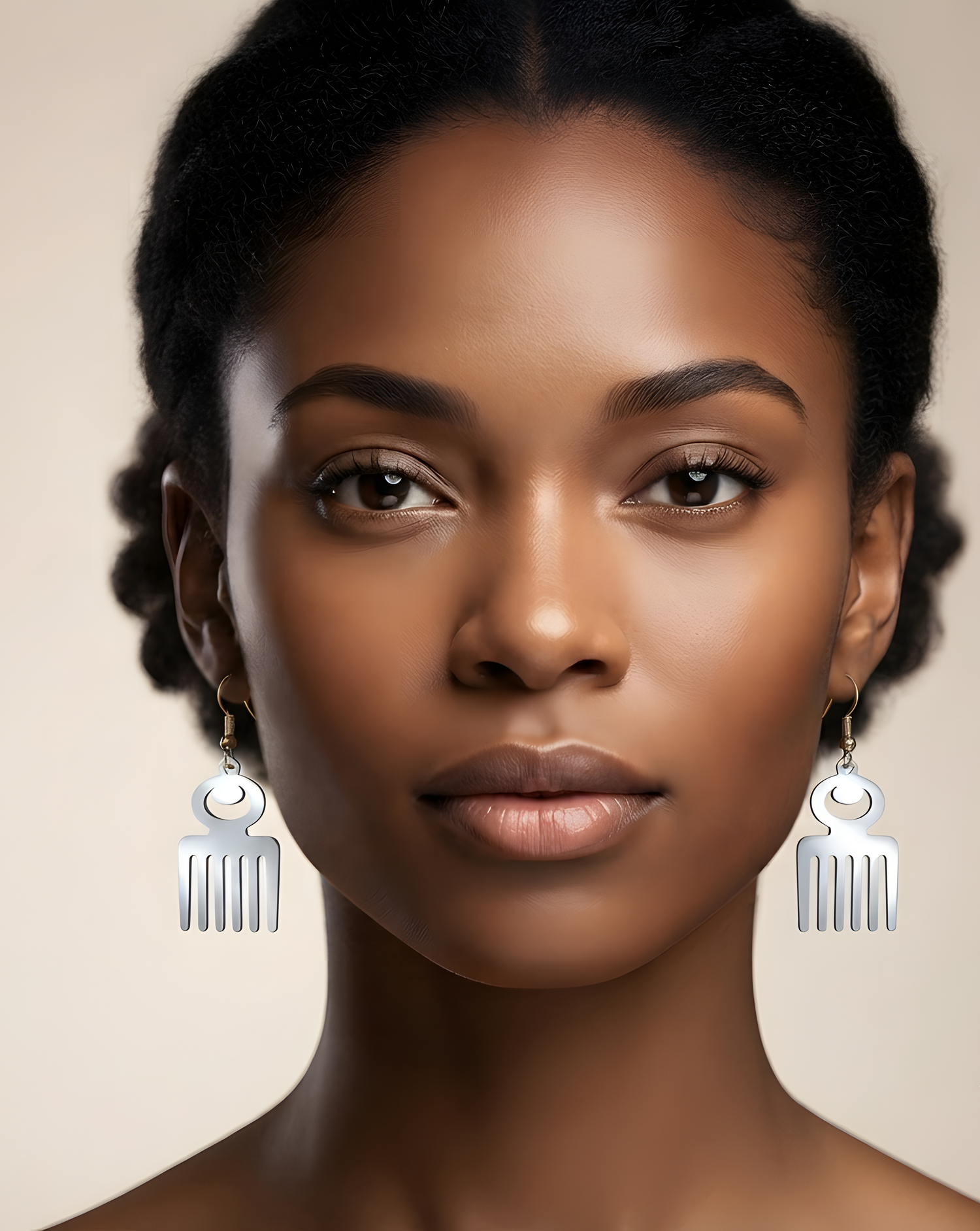 Duane Adinkra Symbol Earrings