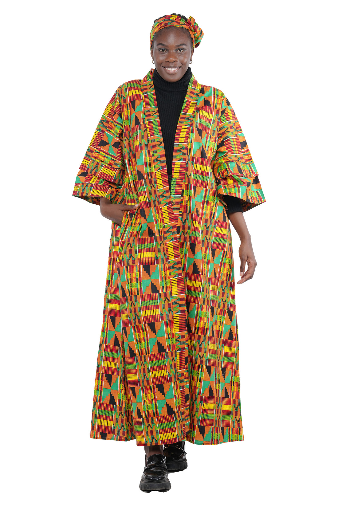 Kente Long Duster | Robe