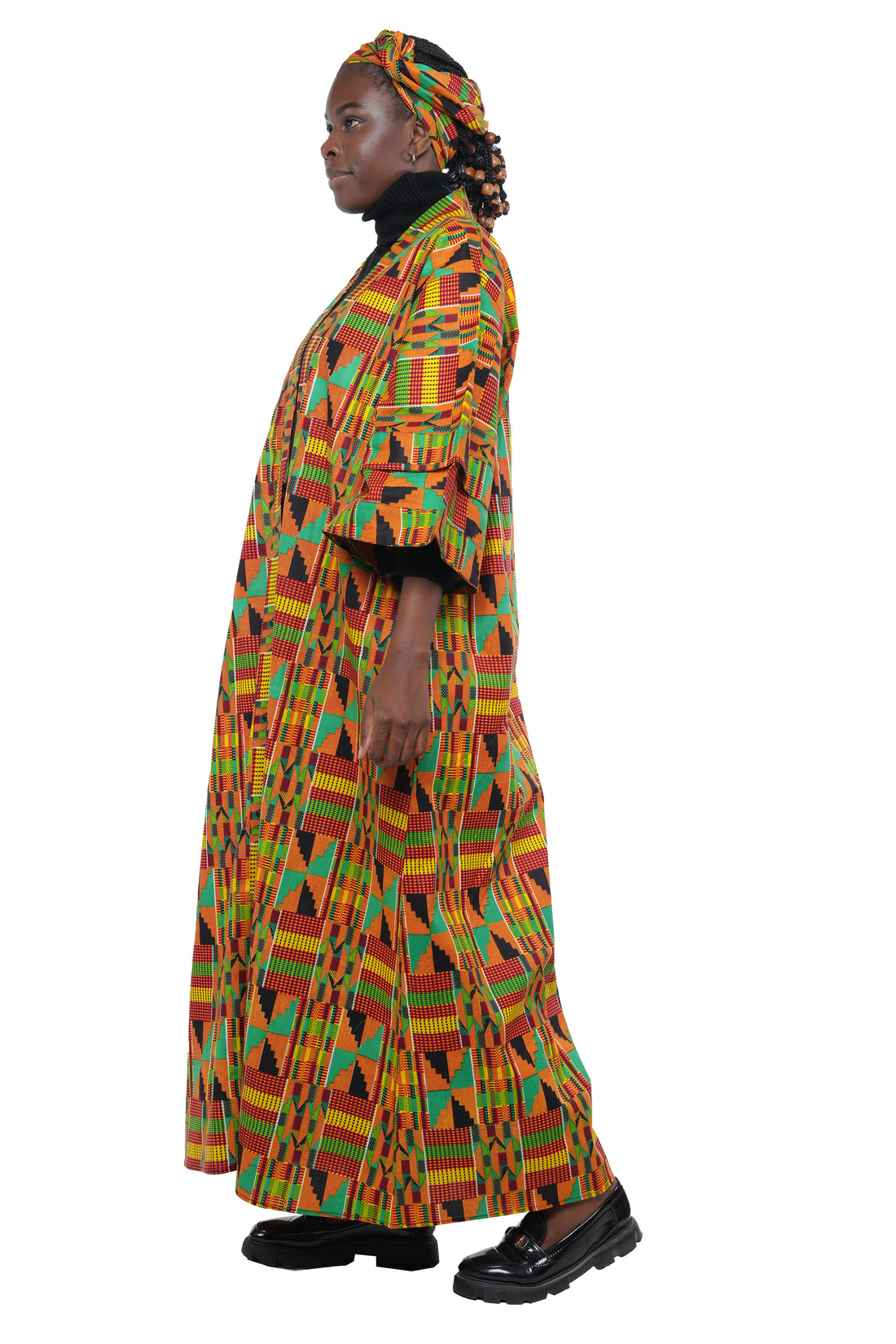 Kente Long Duster | Robe