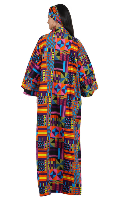 Ankara Long Duster | Robe | Kimono