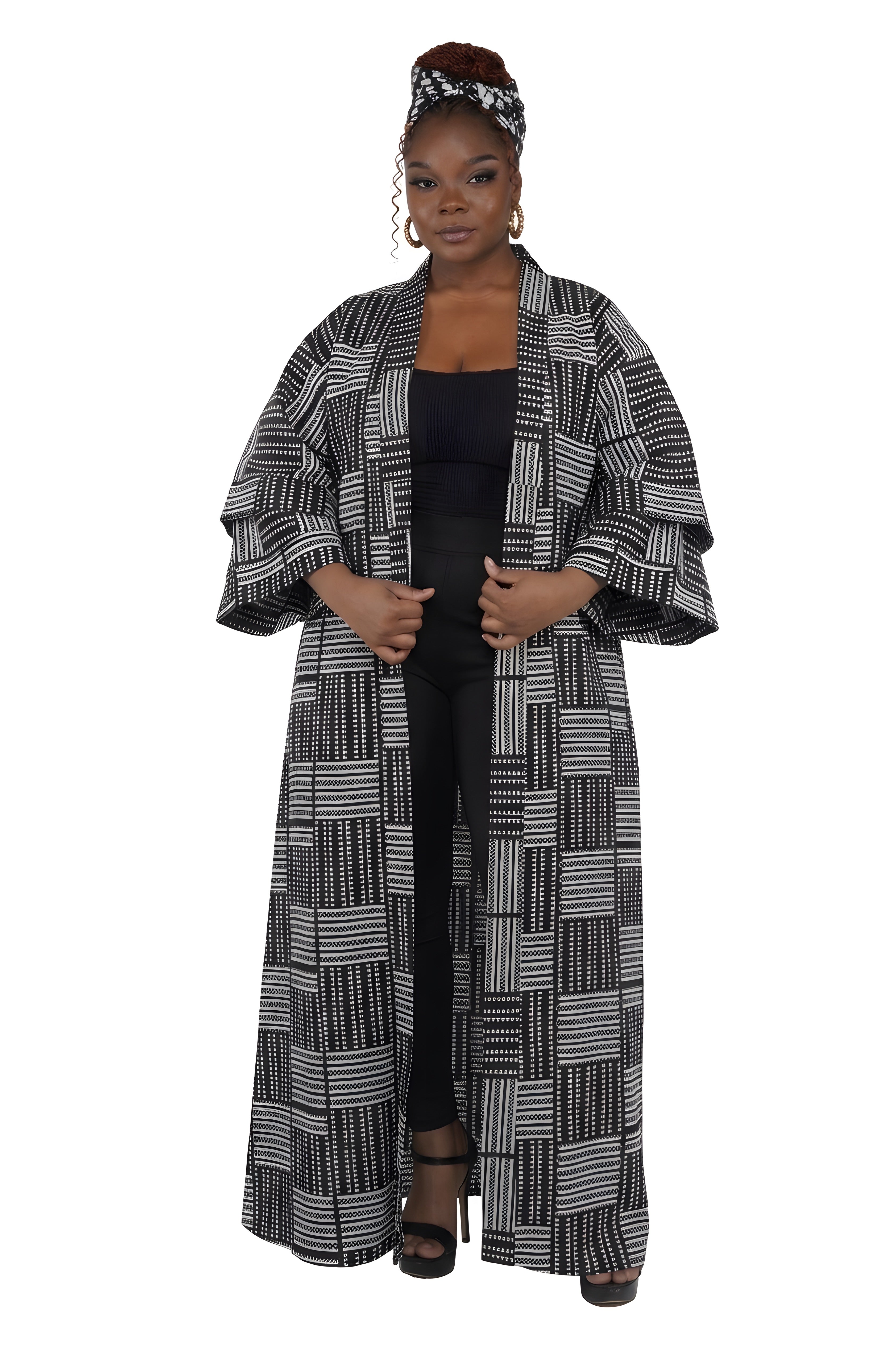 African Long Kimono | Robe | Duster | One Size