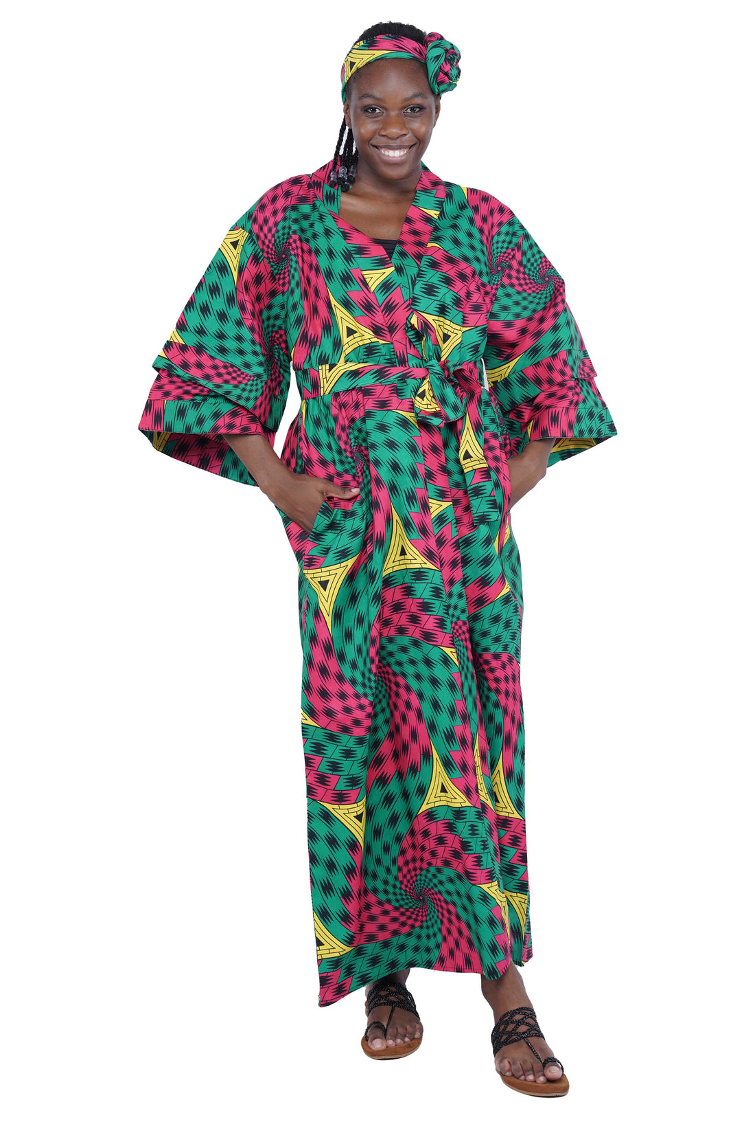 Ankara Long Duster | Robe | Kimono