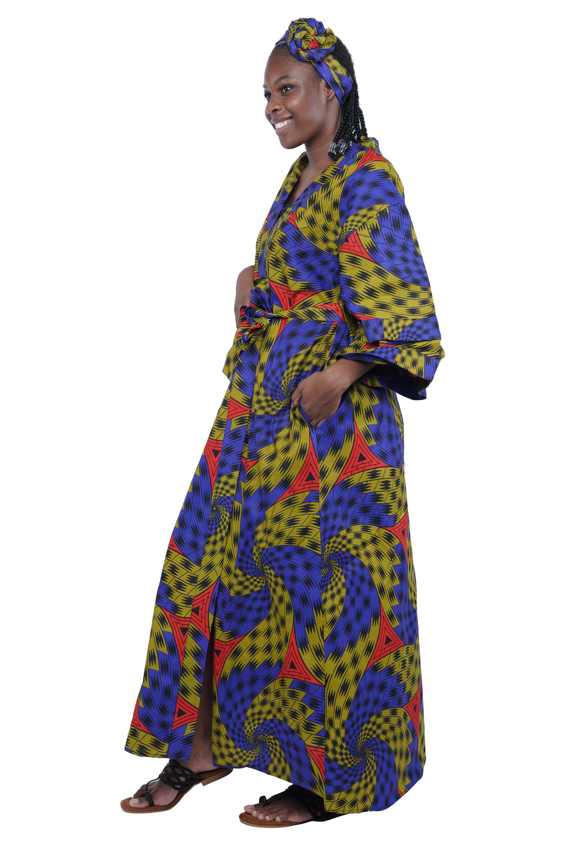 Ankara Long Duster | Robe | Kimono