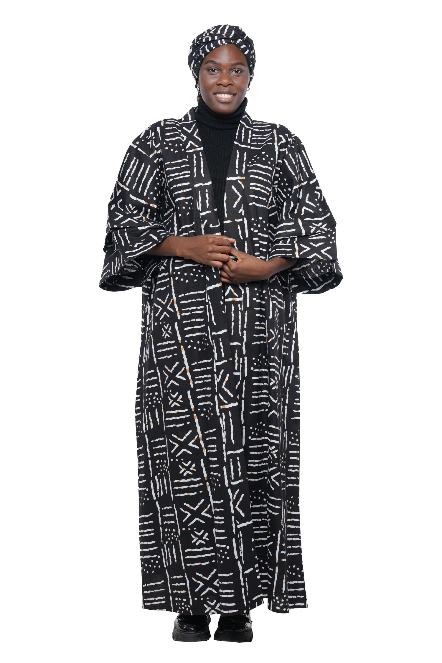 Ankara Long Kimono Jacket