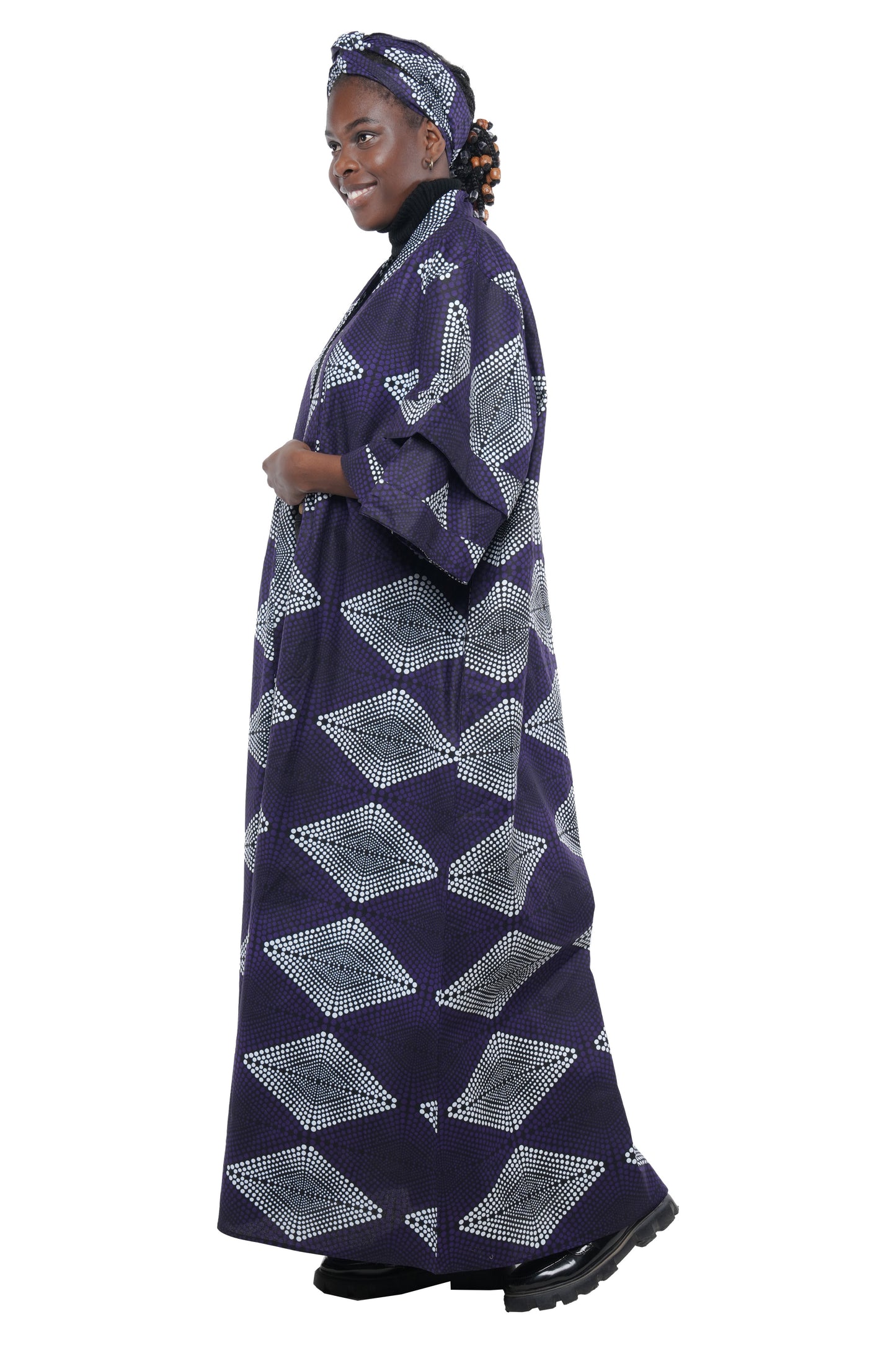 Ankara Long Kimono Jacket