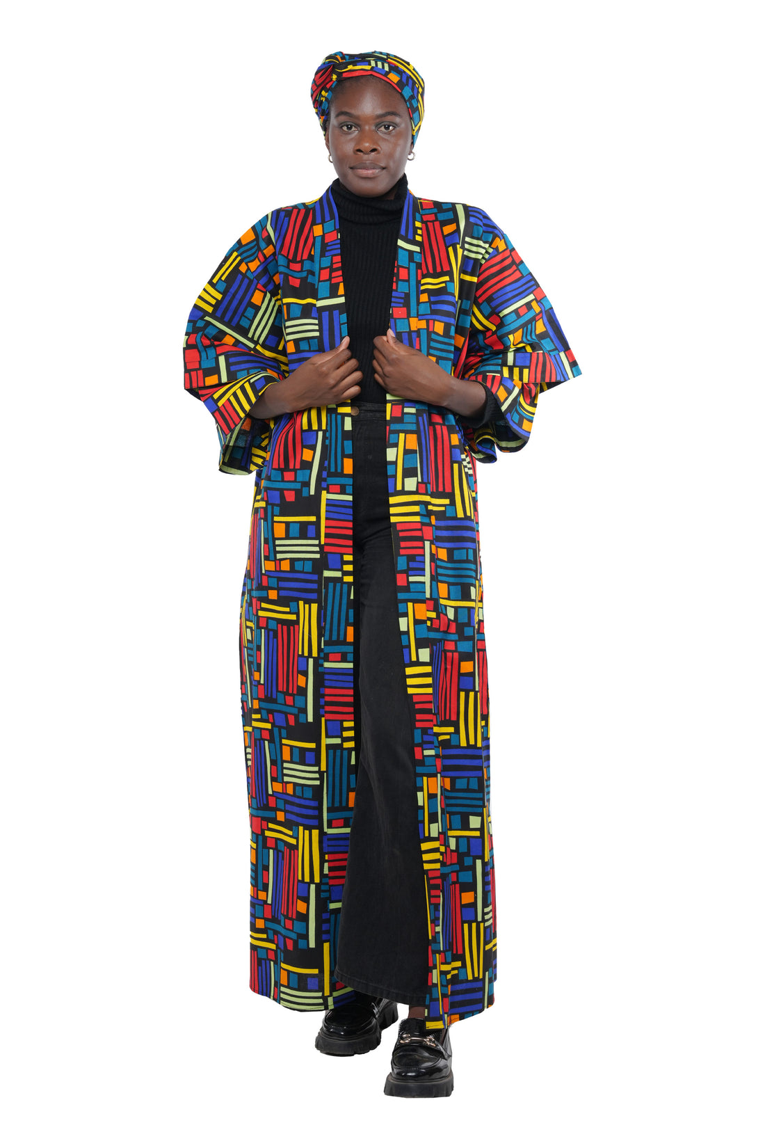 Ankara Long Duster | Robe | Kimono