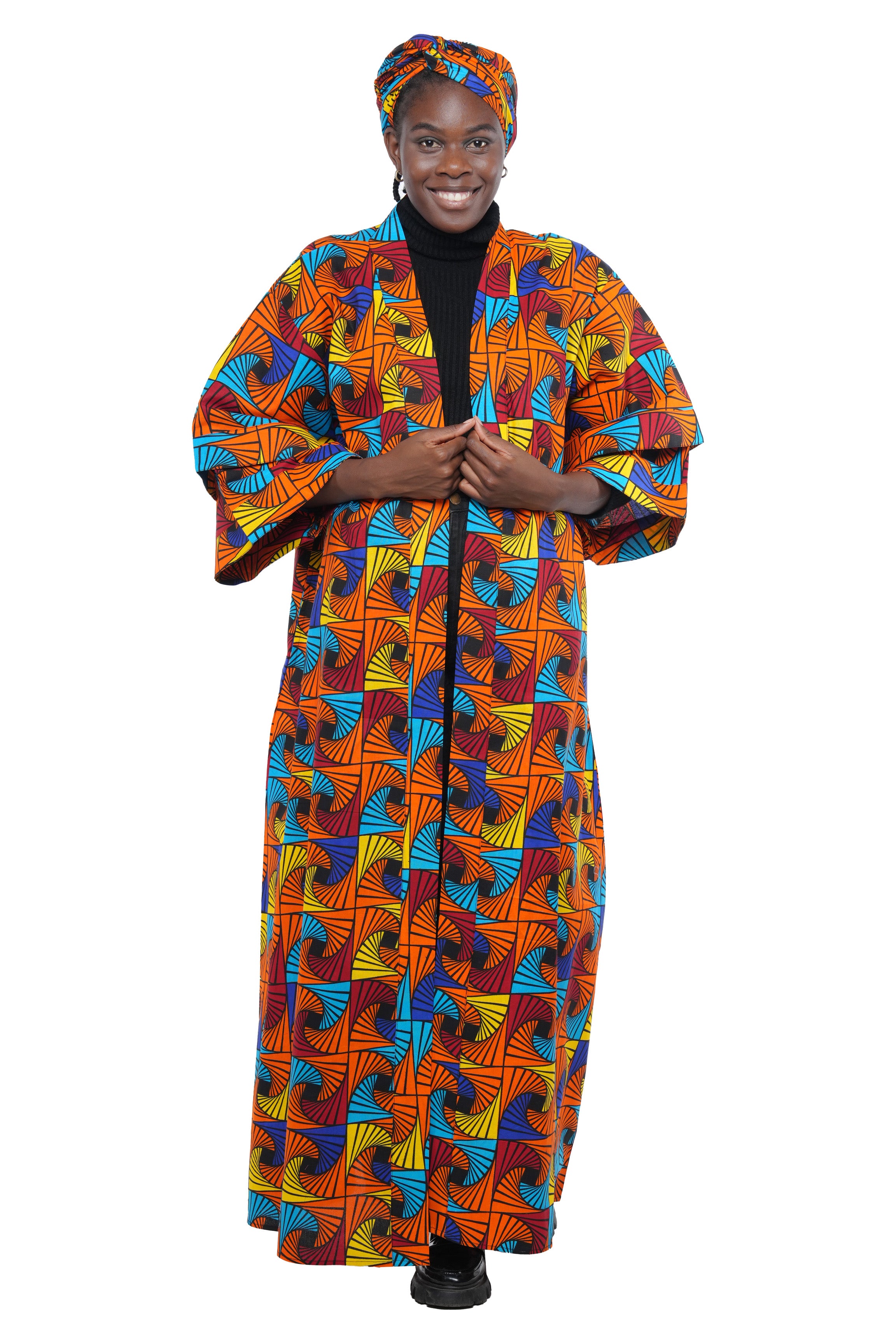 Ankara Long Duster | Robe | Kimono