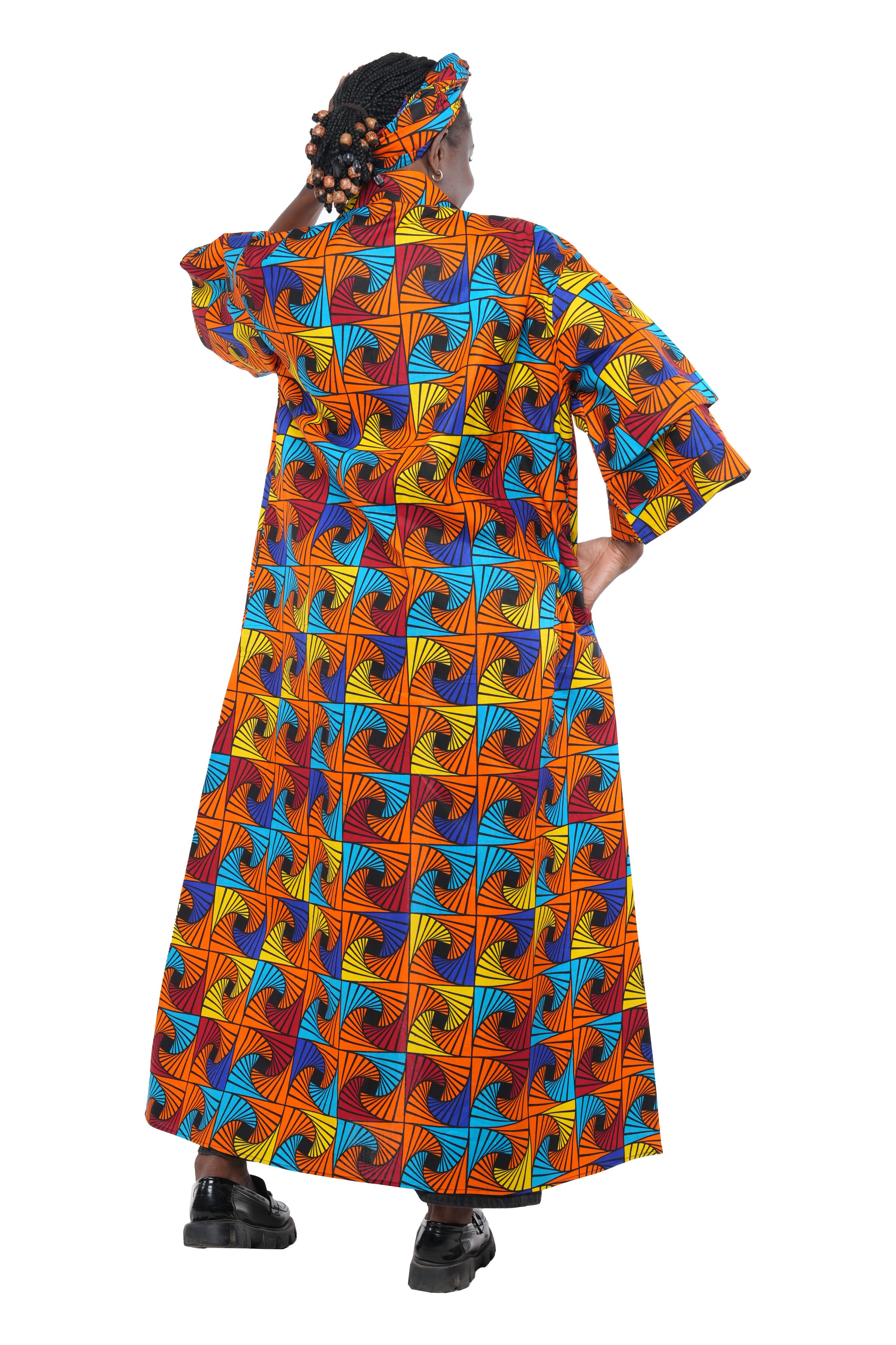 Ankara Long Duster | Robe | Kimono