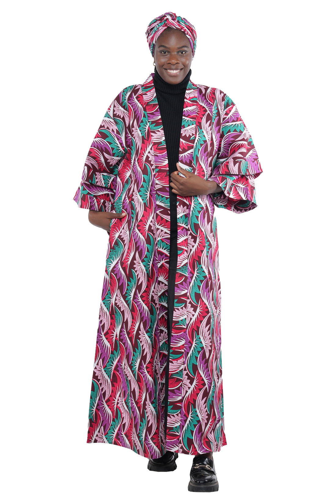 Ankara Long Duster | Robe | Kimono