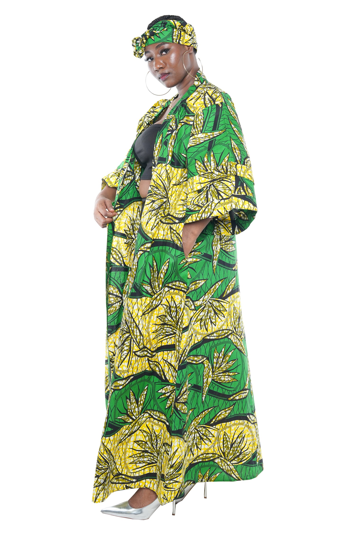 Ankara Long Duster | Robe | Kimono