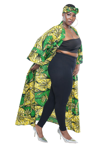 Ankara Long Duster | Robe | Kimono