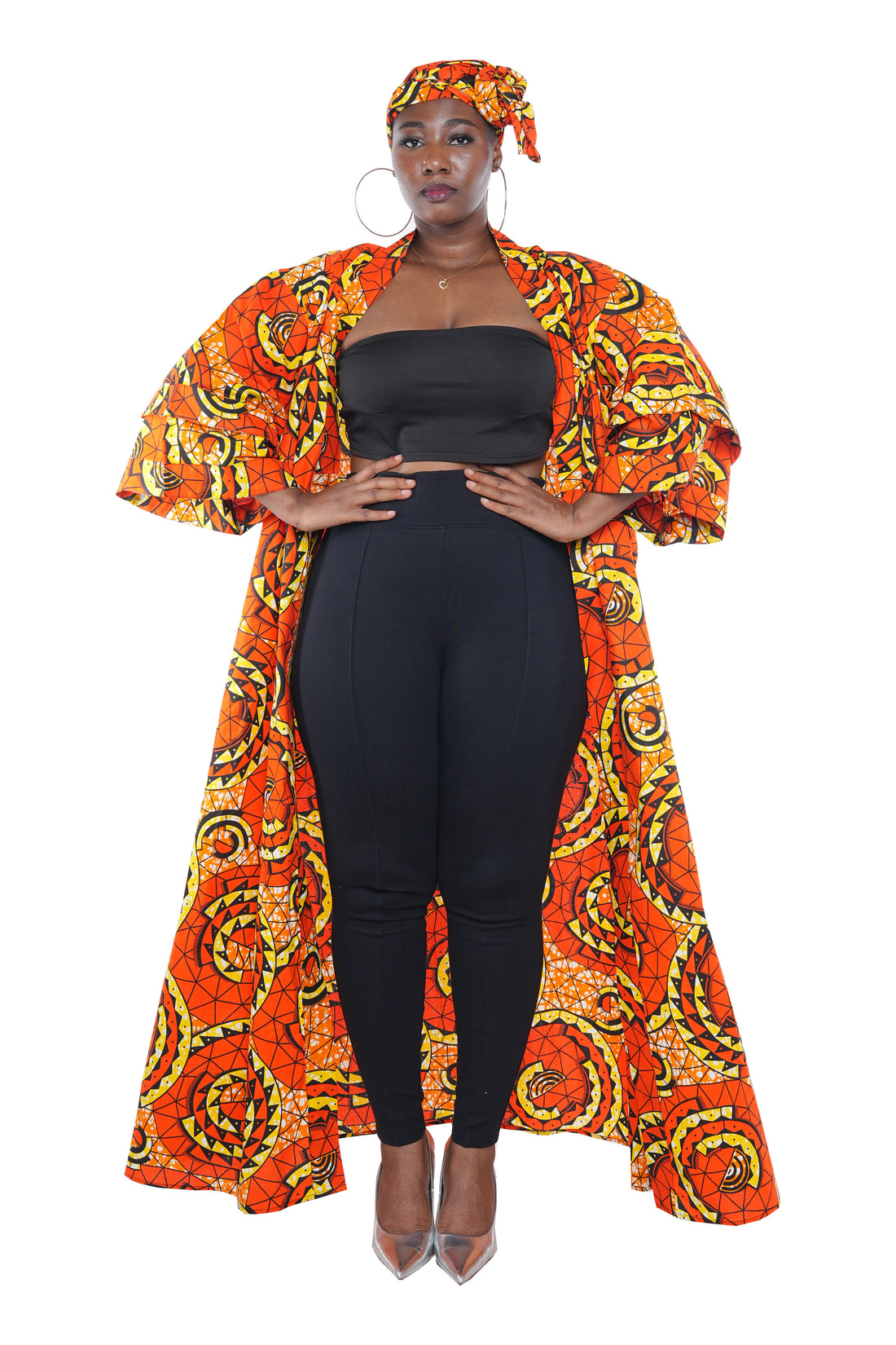 Ankara Long Duster | Robe | Kimono