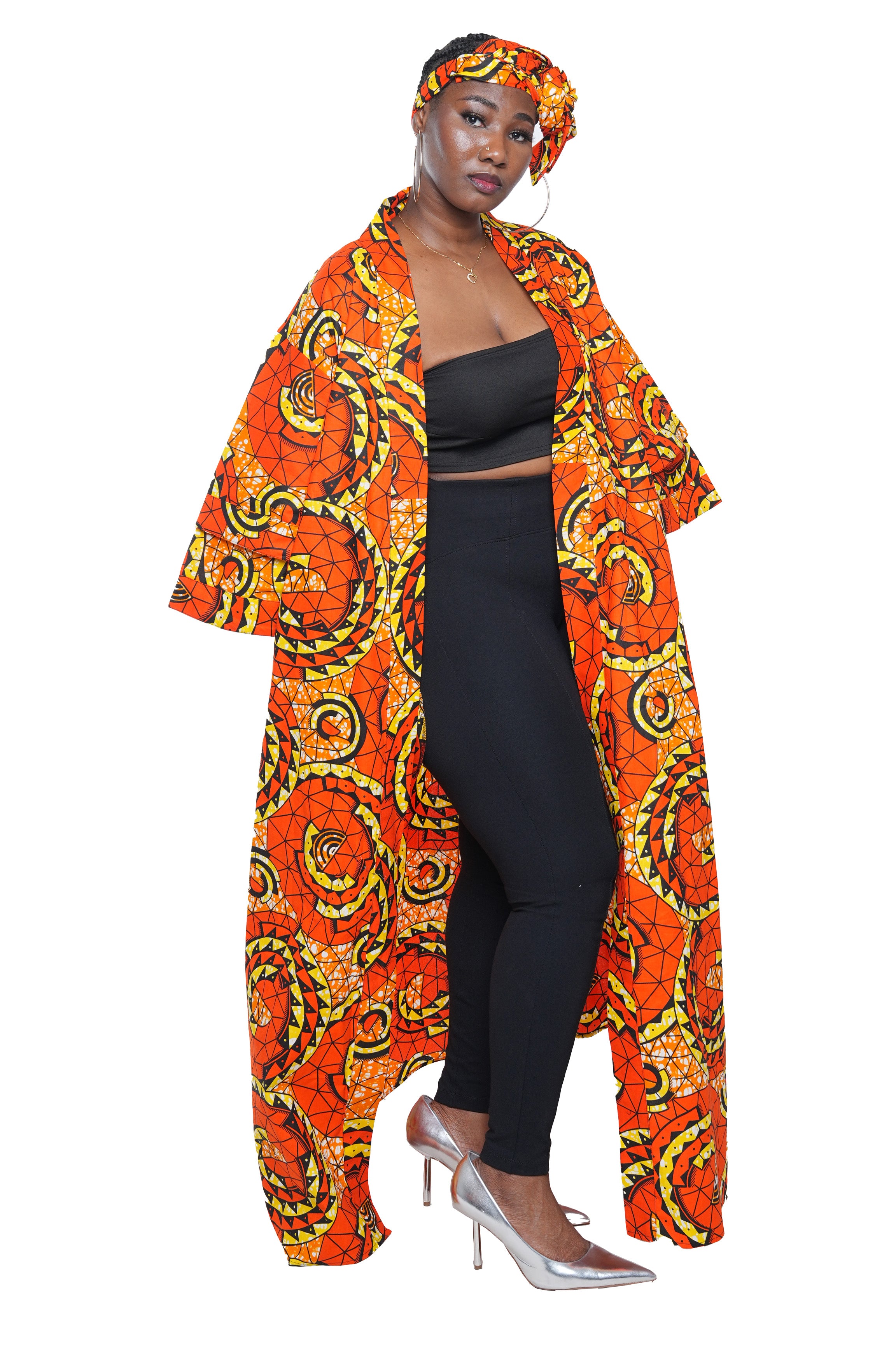 Ankara Long Duster | Robe | Kimono