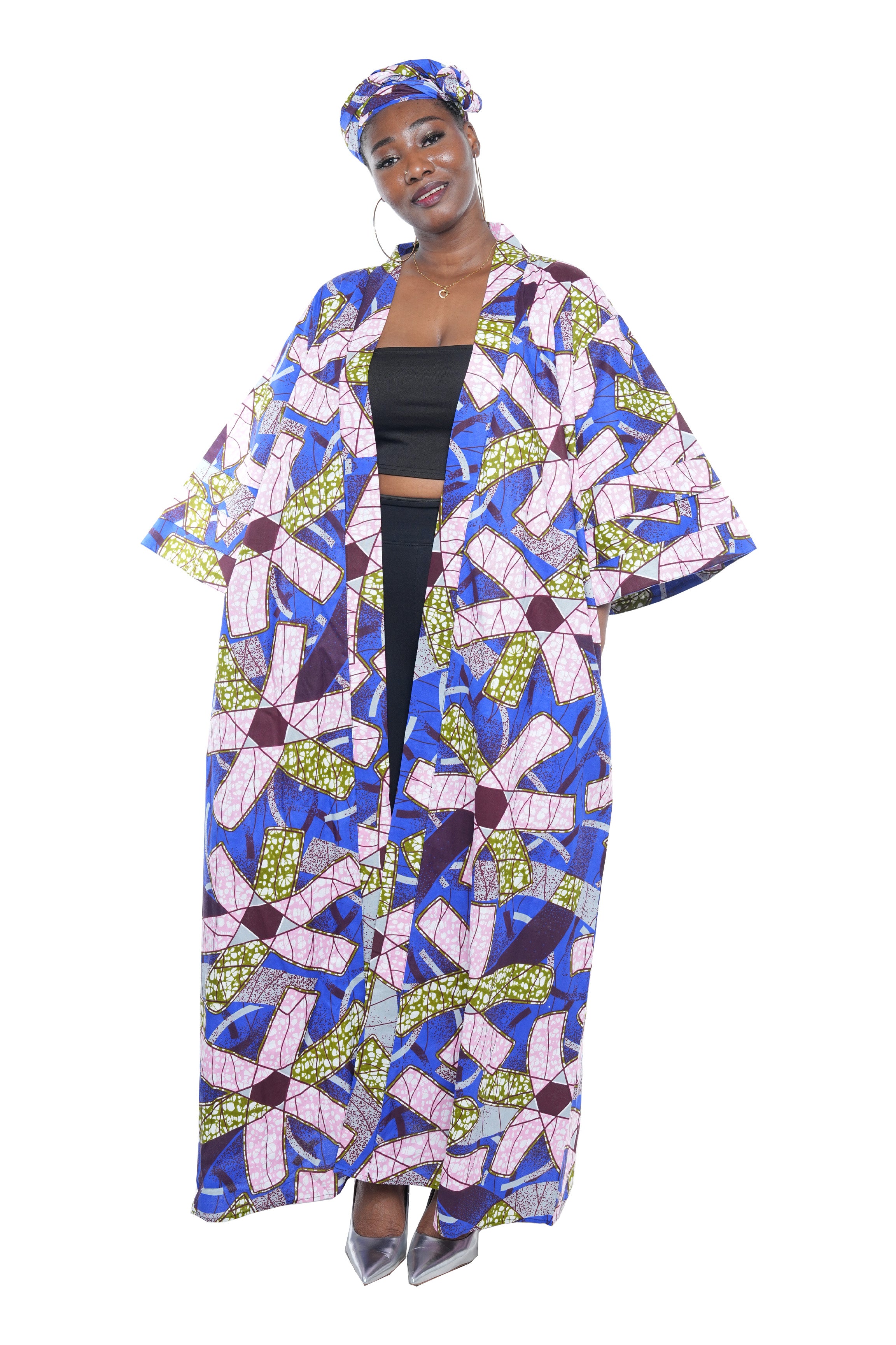 Ankara Long Duster | Robe | Kimono