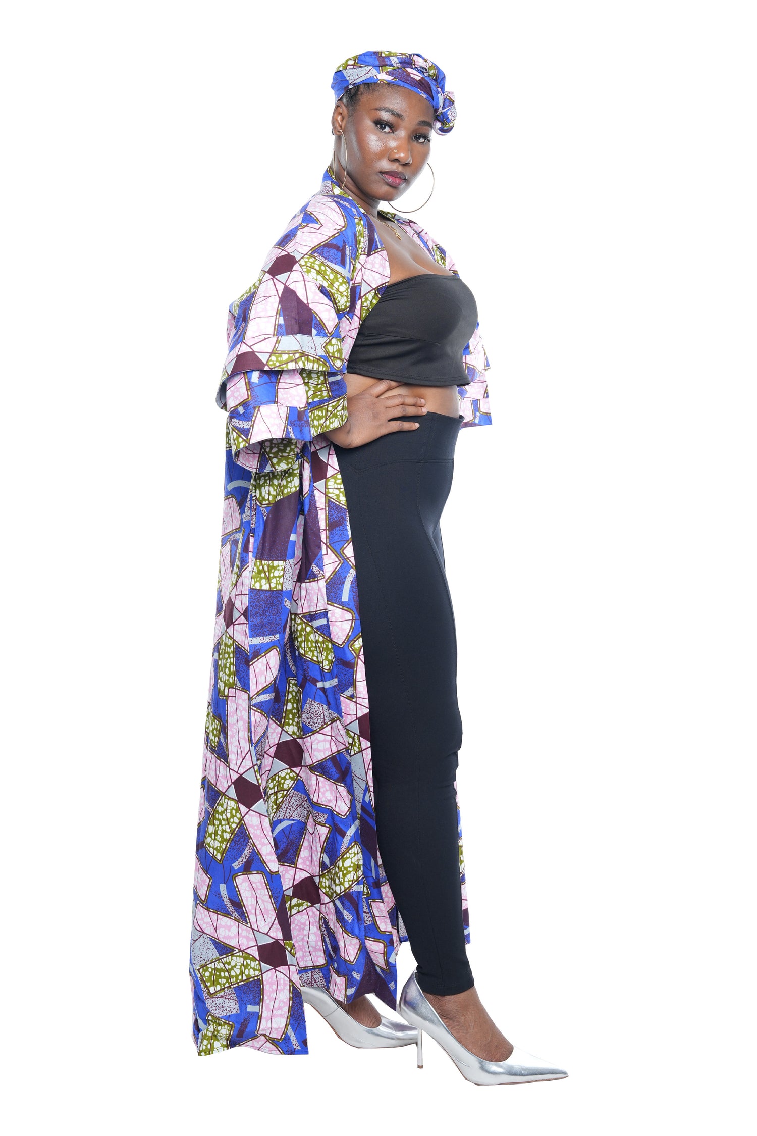 Ankara Long Duster | Robe | Kimono