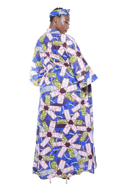 Ankara Long Duster | Robe | Kimono