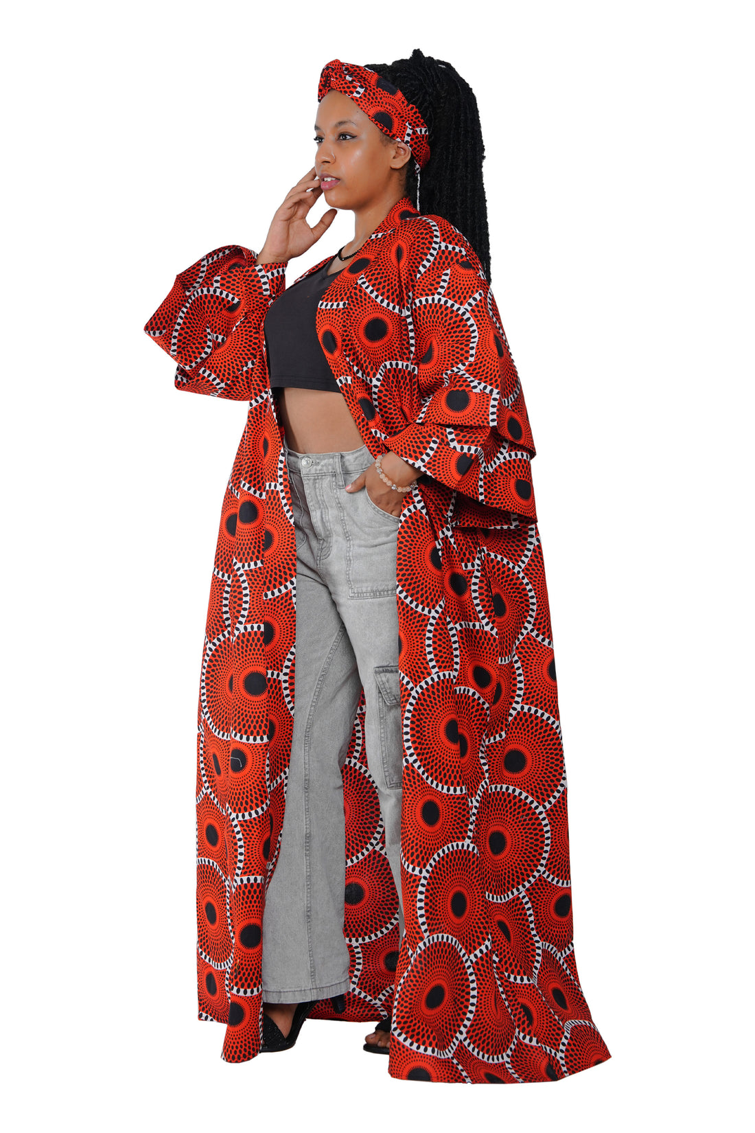 Kente Long Duster | Robe | One Size