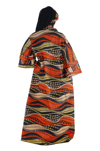 Kente Long Duster | Robe | One Size