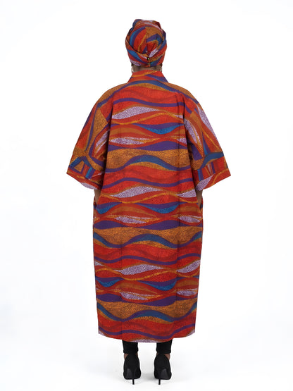 African Long Kimono | Robe | Duster | One Size