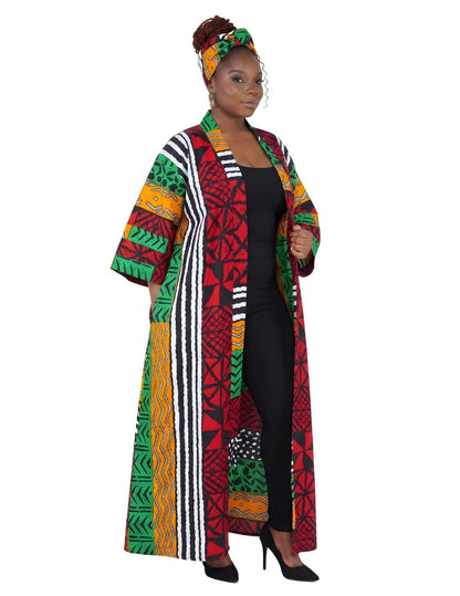 African Long Kimono | Robe | Duster | One Size