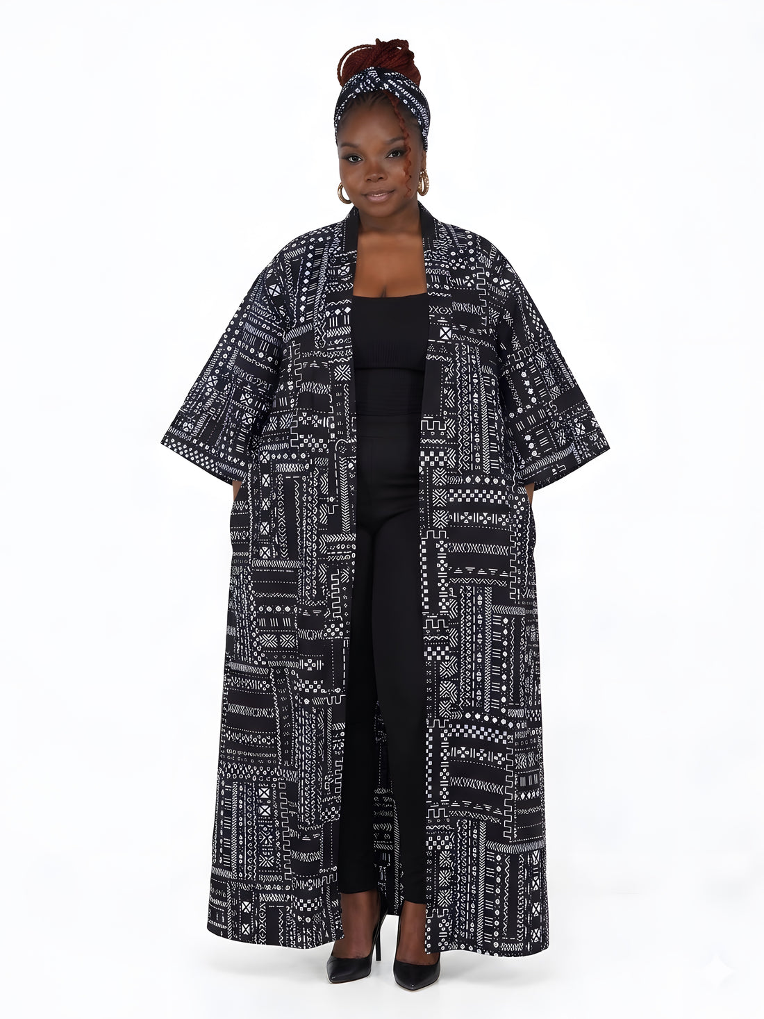 African Long Kimono | Robe | Duster | One Size