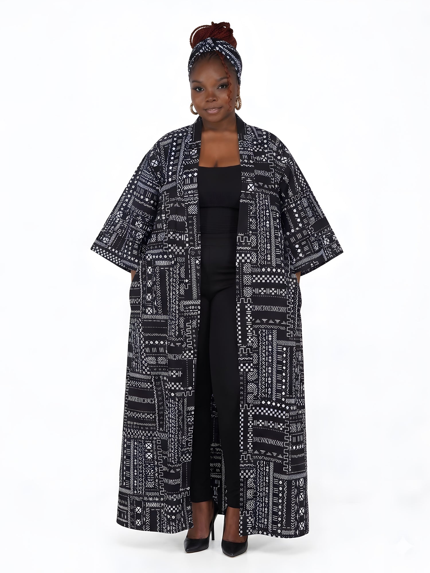 African Long Kimono | Robe | Duster | One Size