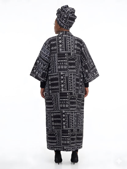African Long Kimono | Robe | Duster | One Size