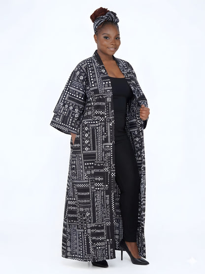 African Long Kimono | Robe | Duster | One Size