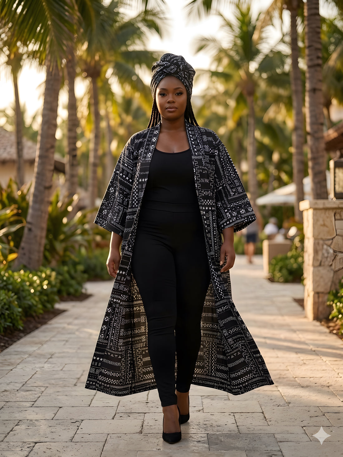 African Long Kimono | Robe | Duster | One Size
