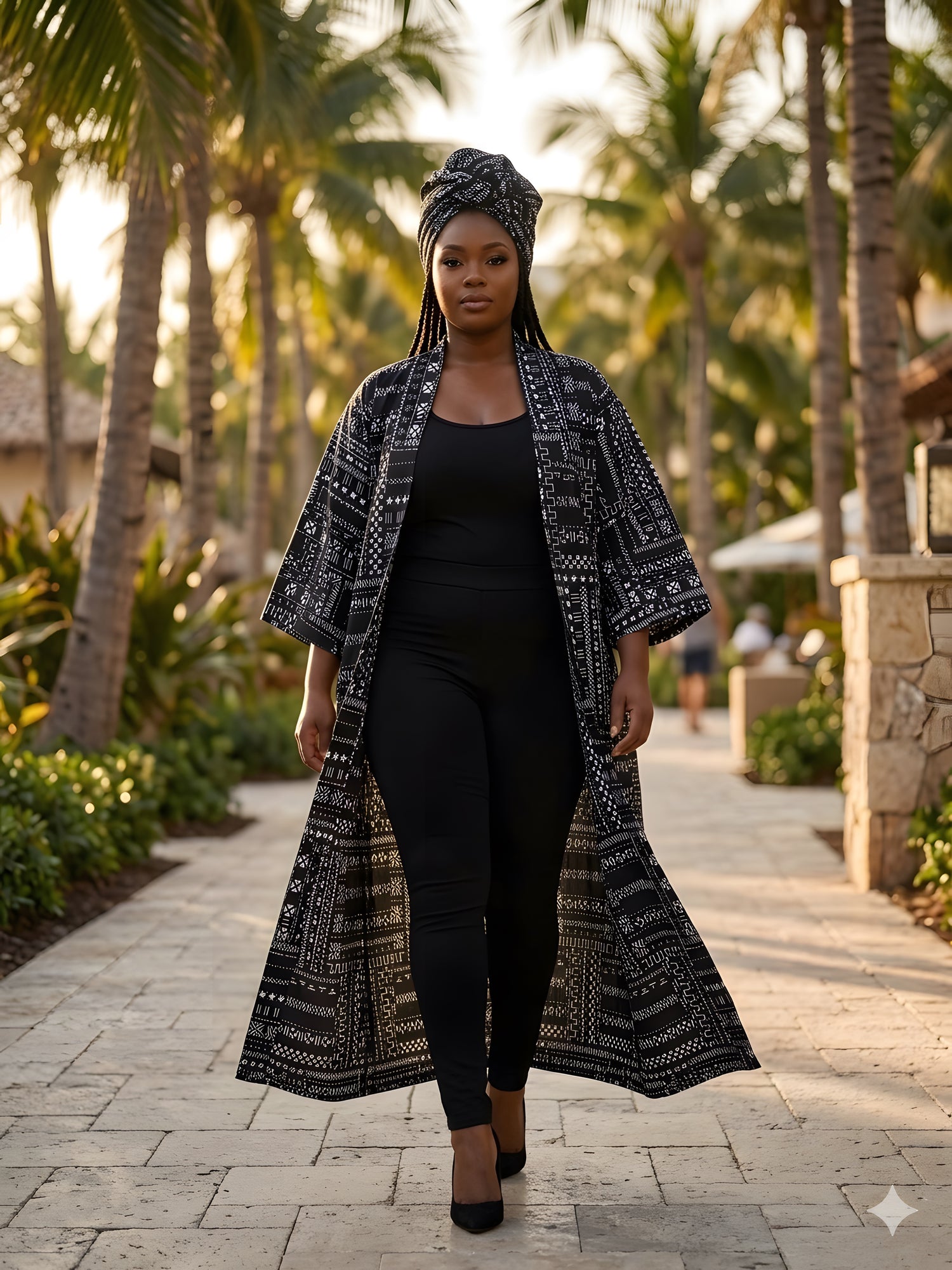 African Long Kimono | Robe | Duster | One Size