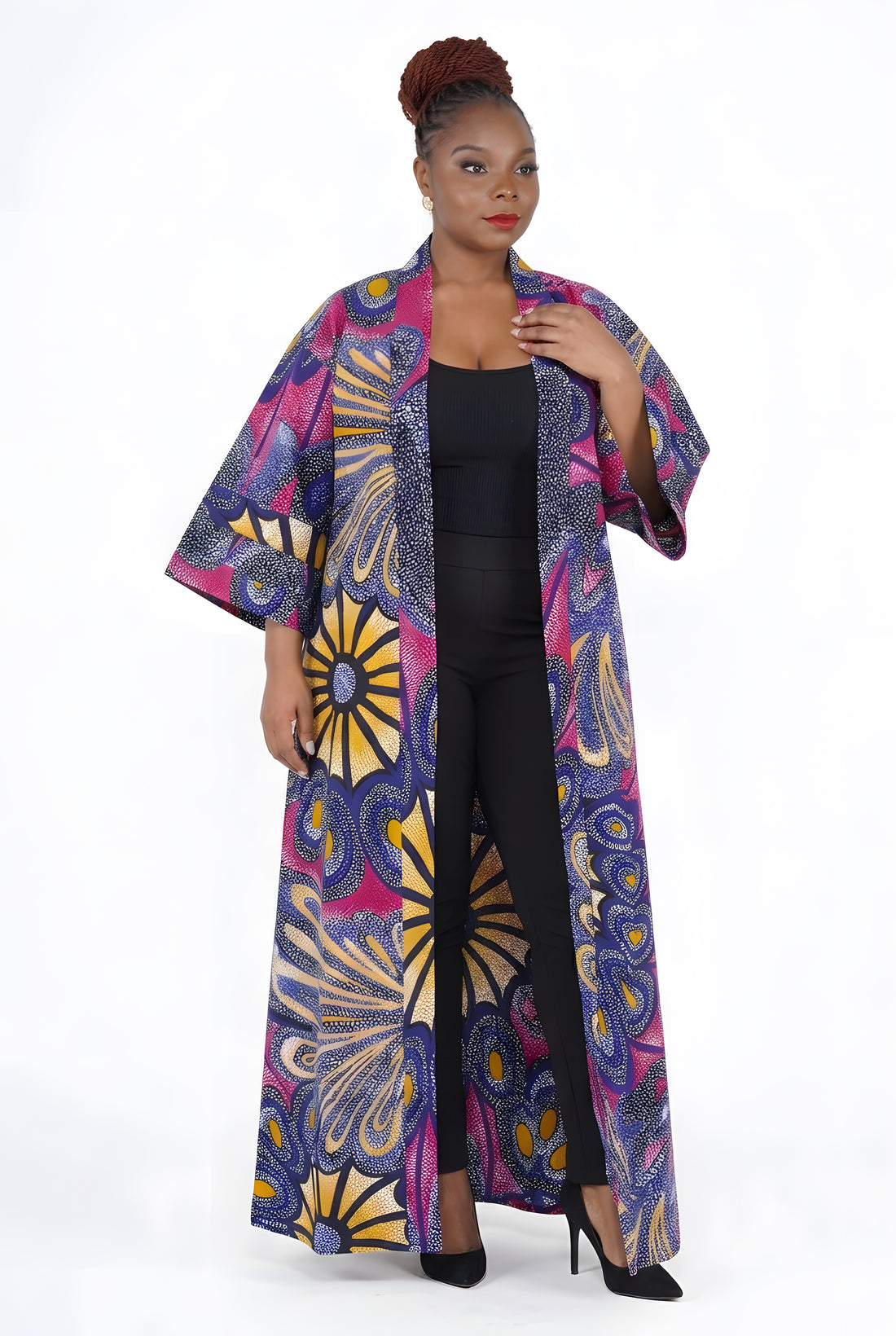 African Long Kimono | Robe | Duster | One Size